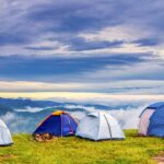 camping, campsite, tents