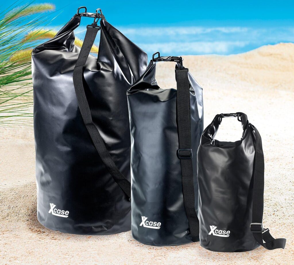 Xcase Drybag Waterproof Pack Bag 70 Litres Black (Waterproof Duffel Bag), black
