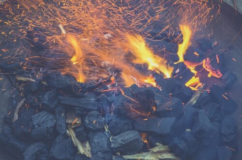 fire, fire bowl, embers