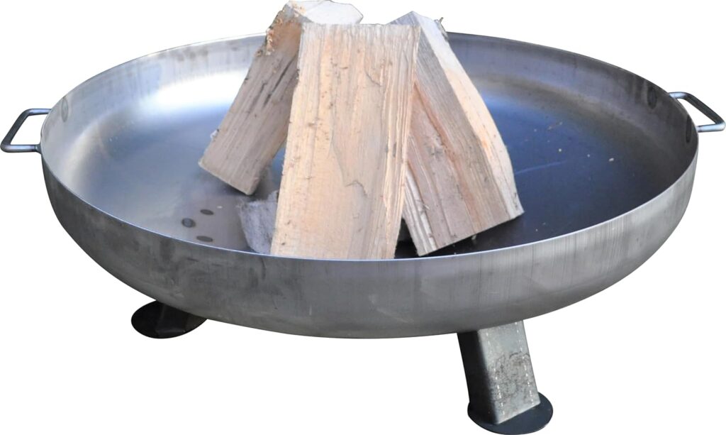 Fire Bowl Diameter 80 cm Made of 2.5 mm Steel for Garden, Balcony and Patio, Fire Basket and Fire Barrel, Large Fire Pit for the Garden