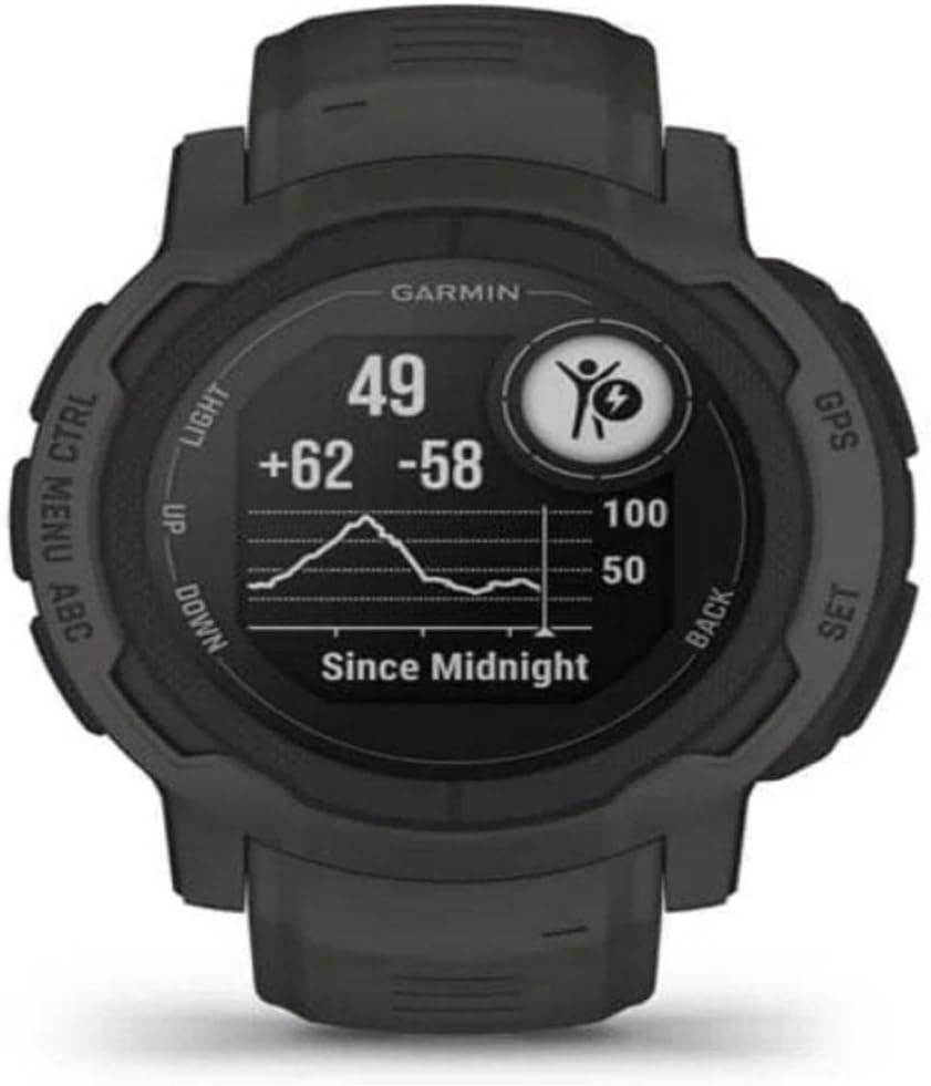 Garmin Instinct 2 - Waterproof GPS Smartwatch with up to 28 days of battery life, over 40 sports apps, smart notifications, fitness functions such fitness level, fitness age or sleep analysis