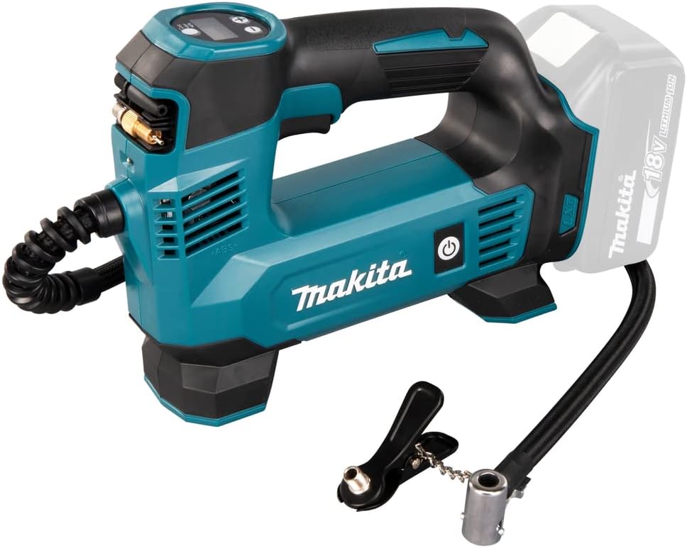 Makita DMP180Z Air Compressor, 8.3 Bar, 18 V, without Battery, without Charger, Blue, Silver