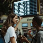 Two Women at an Airport