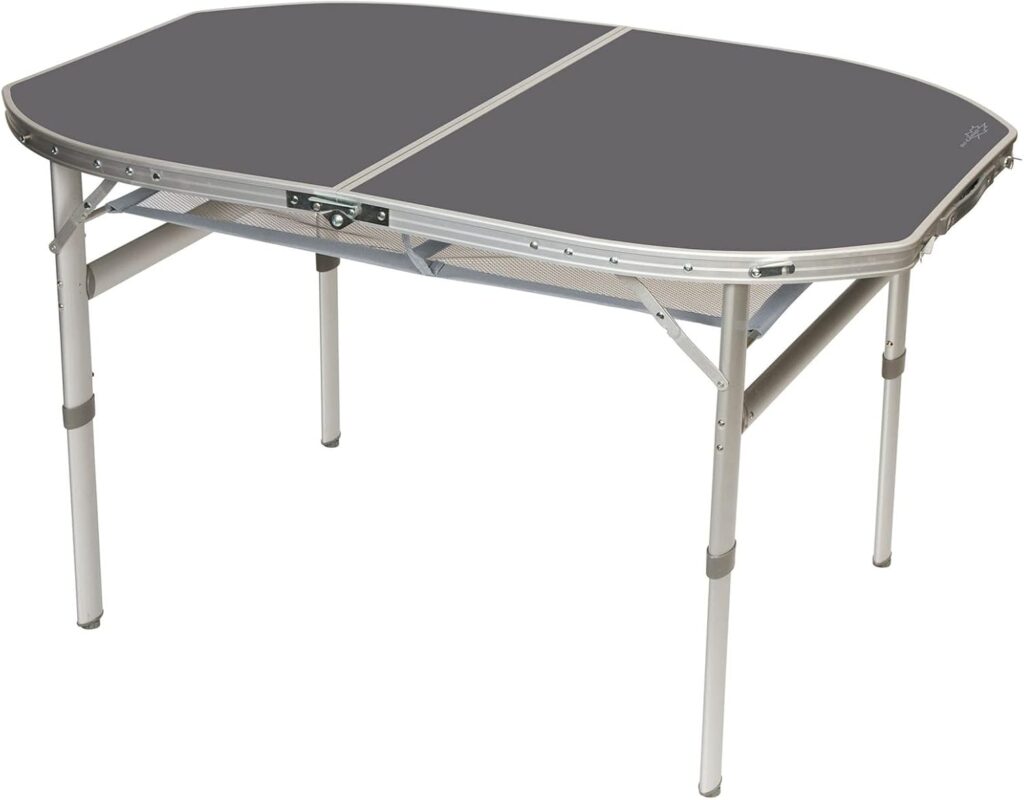 Bo-Camp Camping Suitcase Table Folding Table Foldable Aluminium 2 Heights