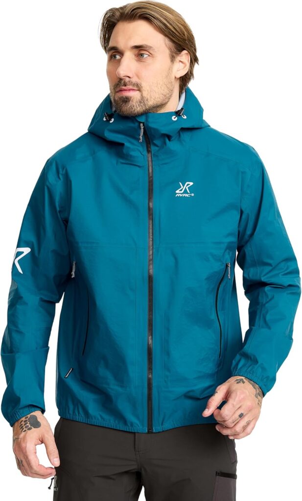 RevolutionRace Arcade 3L Lightweight Jacket for Men, Waterproof Jacket, Packable Wind Jacket for Hiking and Outdoor Activities