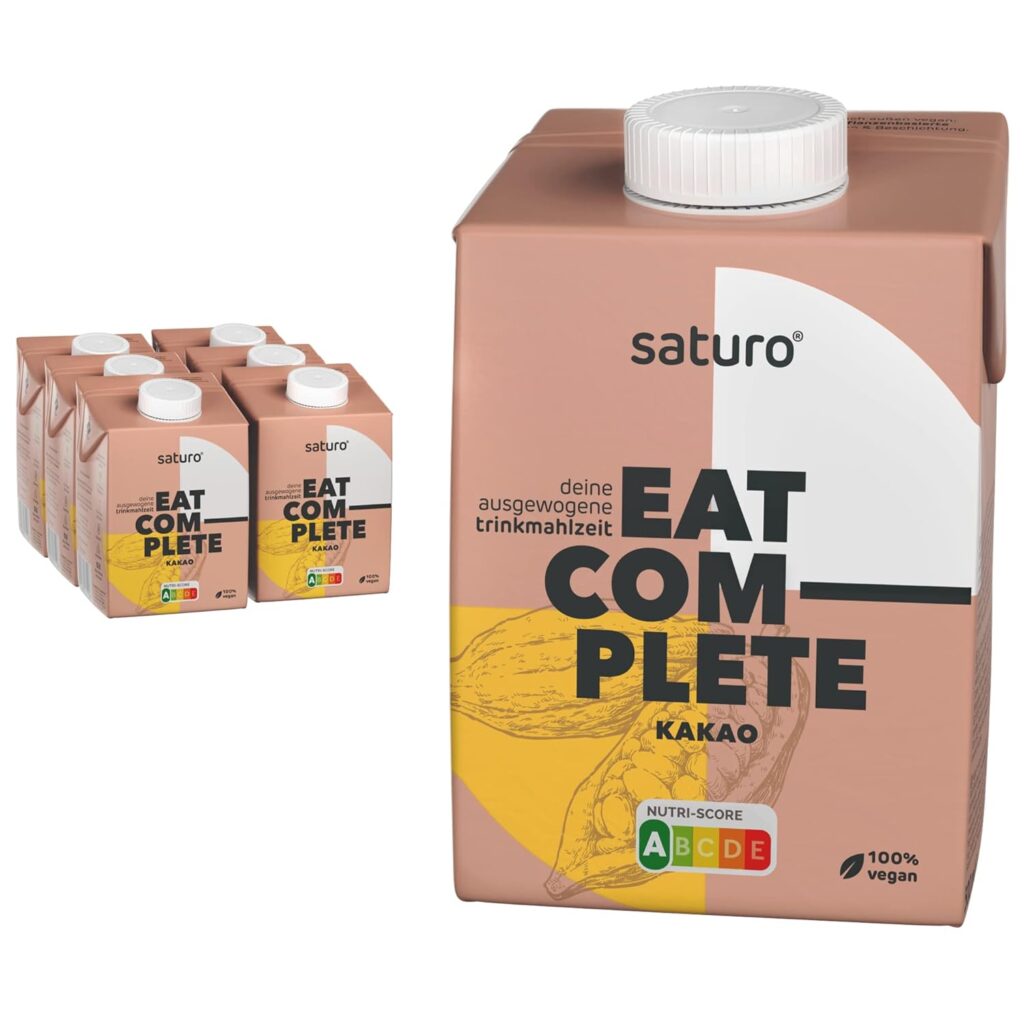 Saturo Trinkmahlzeit Probierpaket (Schokolade, Vanille, Original) | Astronautennahrung Mit Protein  500kcal | Vegane Trinknahrung Mit Wertvollen Nährstoffen | 18 x 500 ml