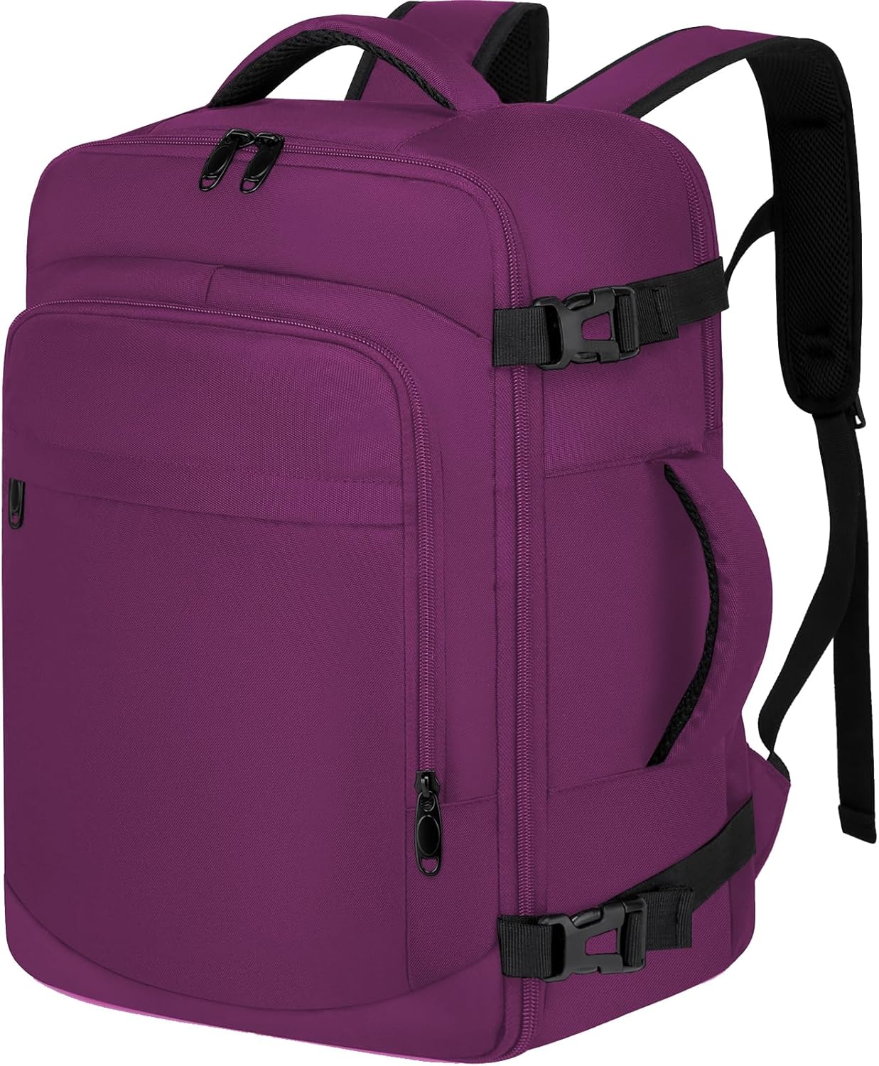 ENZOSUM für Ryanair Handgepäck 40x20x25cm Handgepäck Rucksack für Flugzeug 20L Klein Reiserucksack Unter Sitzplatz Tasche für Frauen 14 Zoll Laptop Rucksack Handgepäck Eurowings für Damen,Lila