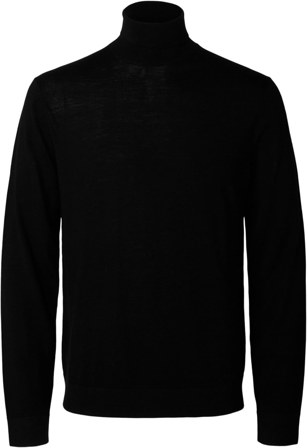 SELECTED HOMME Male Turtleneck Sweater 100% Merino Wool