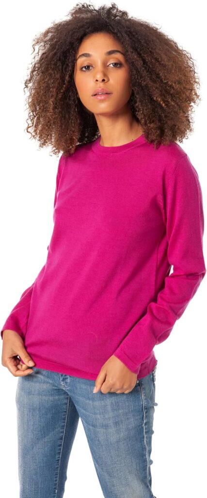 ETERKNITY Womens 100% Merino Wool Crew Neck Jumper