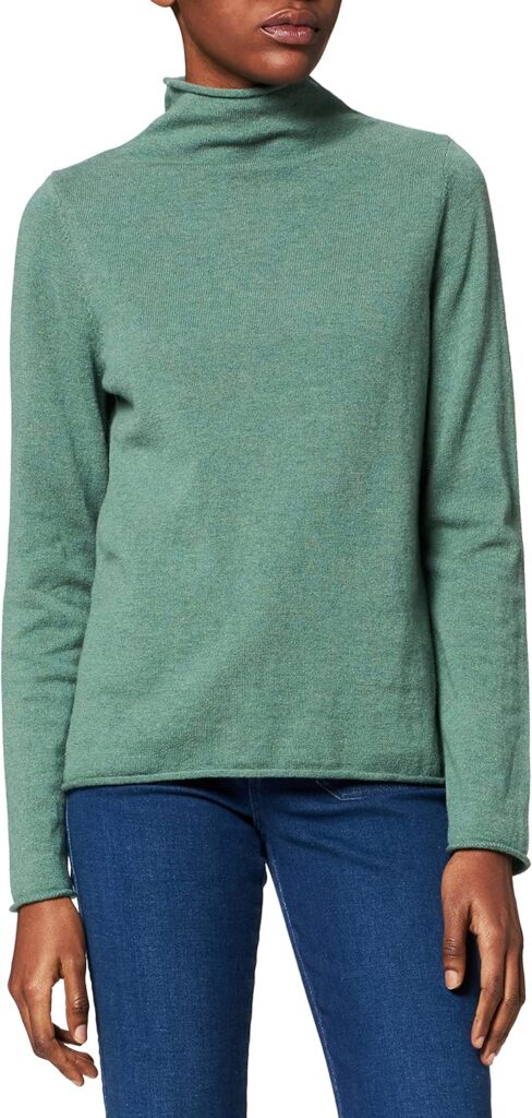 Maerz Womens Stand-Up Collar Pullover Merino Extra Fine Pullover