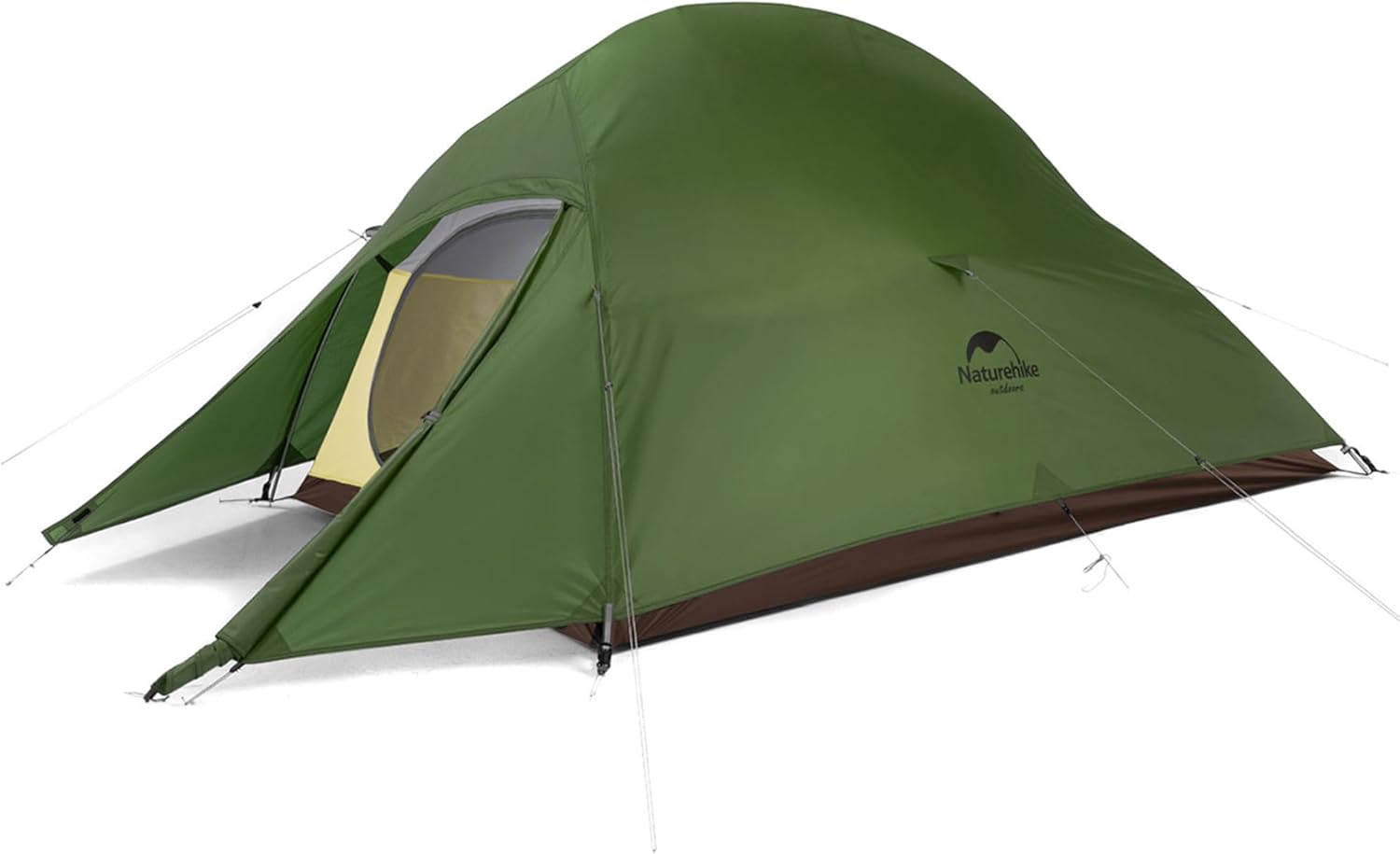 Naturehike Cloud Up 2 Upgrade Ultralight Tents Double 2 Person Tent 3-4 Season for Camping Hiking (20D Forest Green Upgrade)