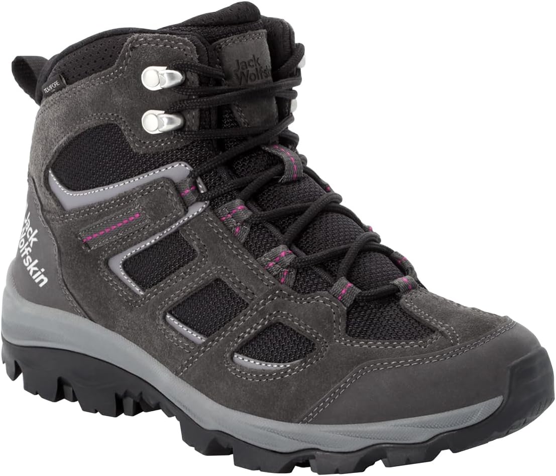 Jack Wolfskin Womens Vojo 3 Texapore Mid W Walking Shoes, Dark Steel Purple, 39 eu