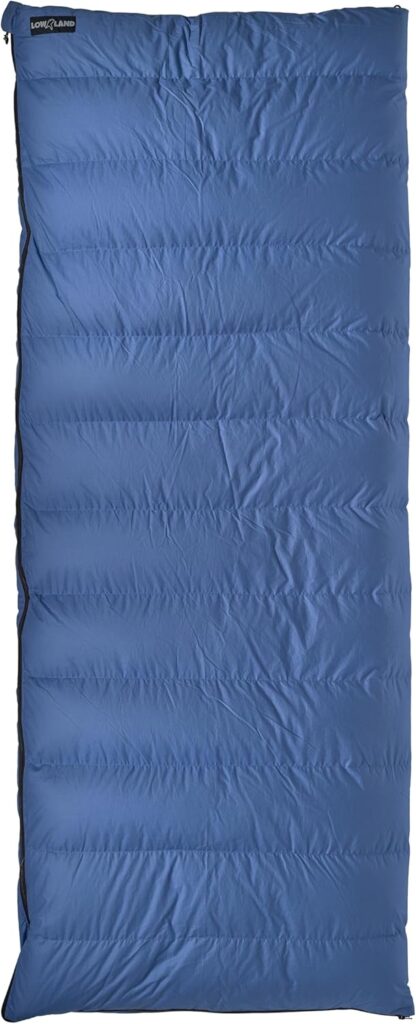 LOWLAND OUTDOOR Companion CC 1 Down Sleeping Bag, Blue, 200 x 80 cm