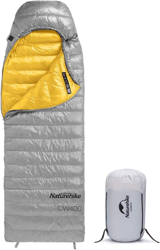 Naturehike 750FP Down Sleeping Bag, 4 Seasons Sleeping Bag, Warm Winter, Portable Ultralight Small Packaging with Special Compression Bag for Camping